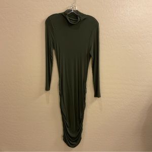 Venus bodycon long sleeved mock turtleneck dress